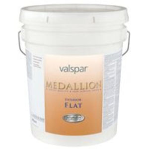 Valspar 027.0045501.008 Exterior Flat Latex Paint 5 Gallon, White