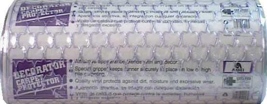 Dennis VDE27100 Decorative Clear Vinyl Runner, 27" x 100'