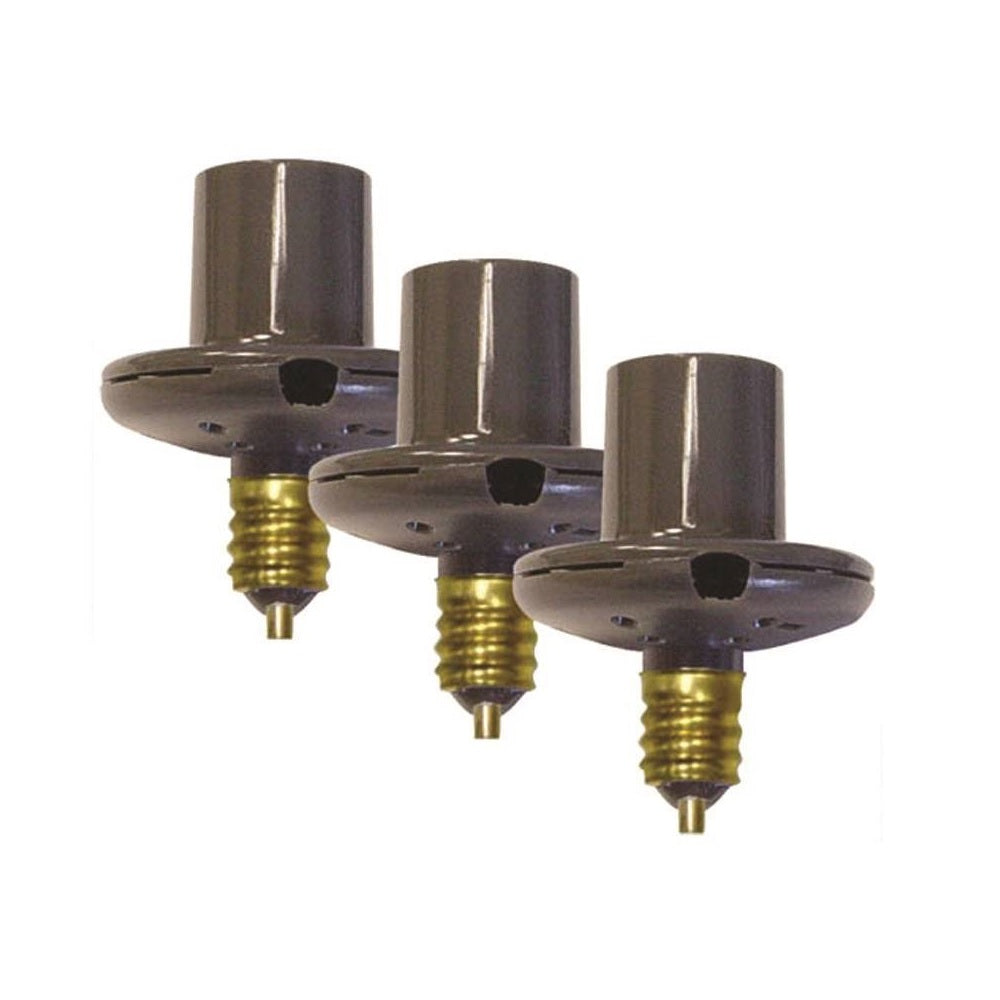 AmerTac SLC2BCB3-4 Dusk To Dawn Light-Sensing Socket Reducer Socket Adapter, Bronze