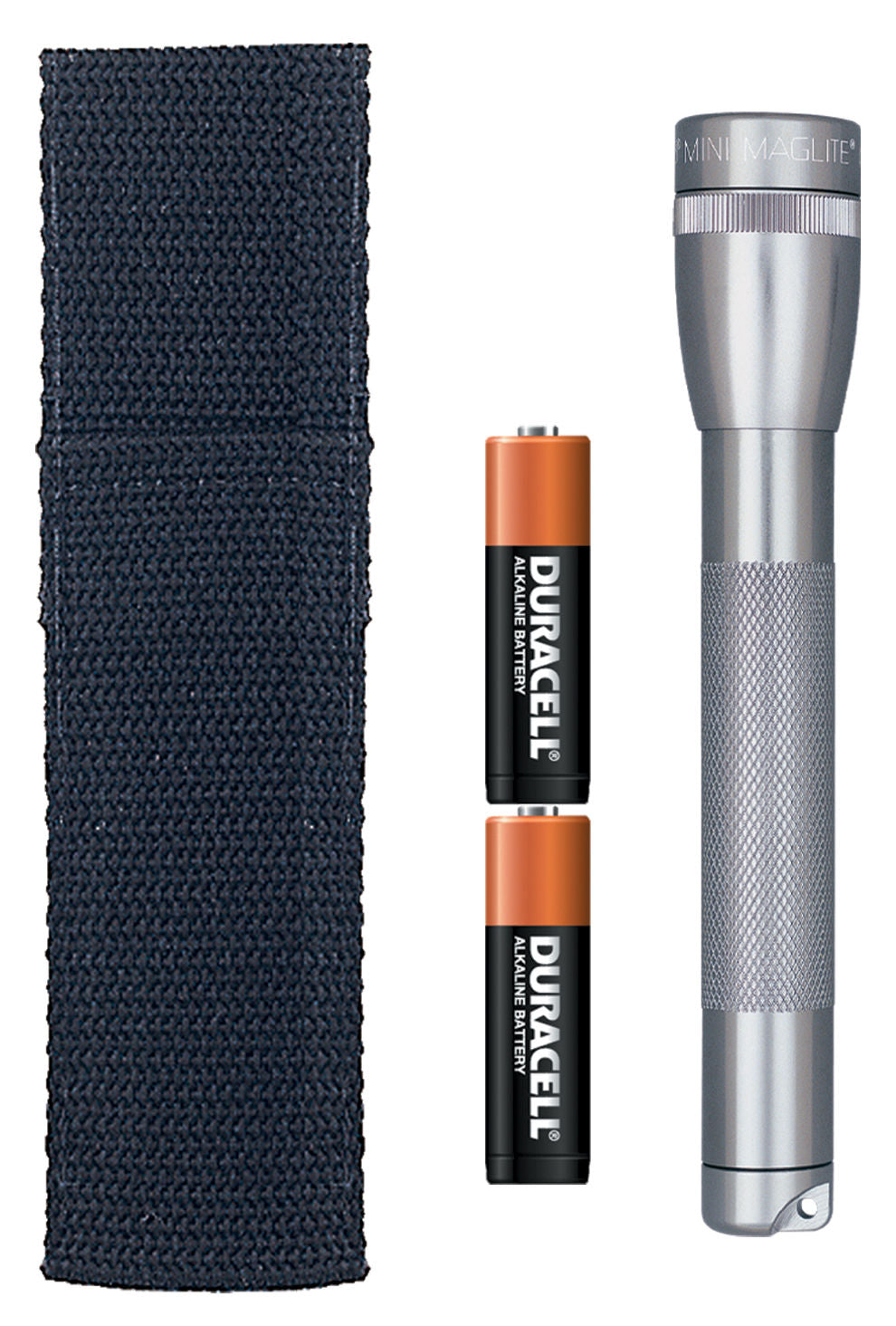 Maglite M2A09H Mini Flashlight & Holster Combo Pack, Gray, 14 Lumens