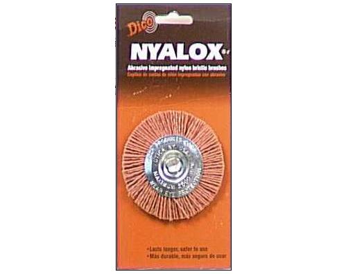 Dico Products 541-777-3 Nyalox Nylon Wheel Brush 3" - Orange