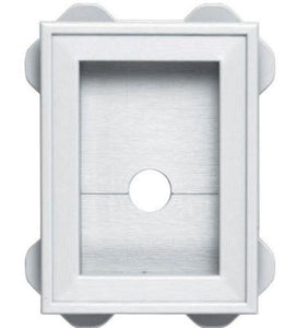 Builders Edge 130030003001 Wrap Around Mount Block, Arctic White