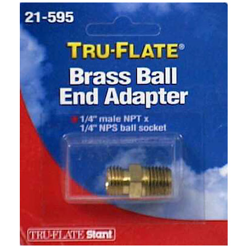 Tru-Flate 21595 Air Hexnippl1/4Mpt1/4Mps