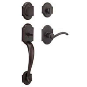 Kwikset 98001-379 Entrance Austin Handle Set, Venetian Bronze
