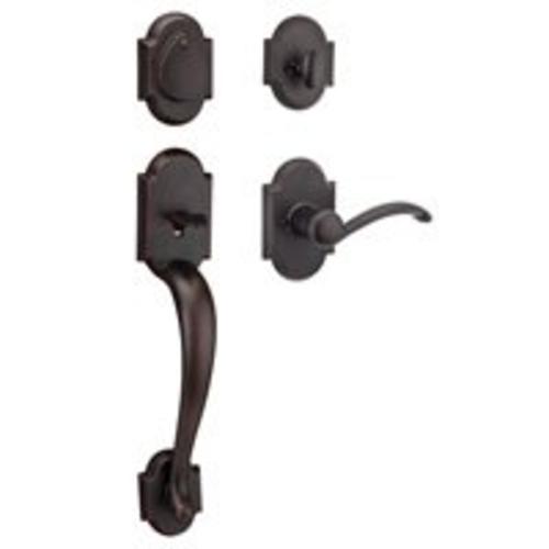 Kwikset 98001-379 Entrance Austin Handle Set, Venetian Bronze