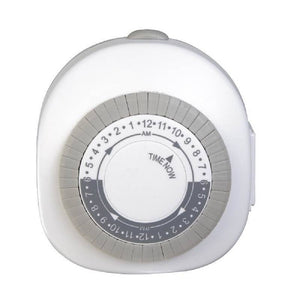 Westek TM1601DHB/TM01DHB Programmable Mechanical Timer, White