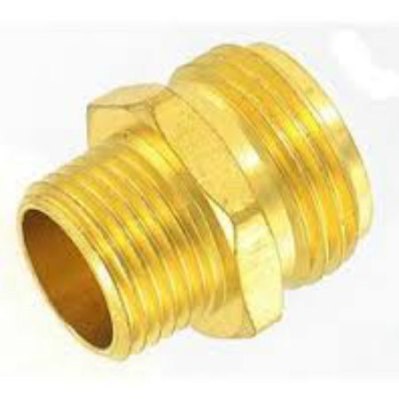 Plumb Pak PP850-50 Garden Hose Adapter, Brass, 3/4" x 1/2"