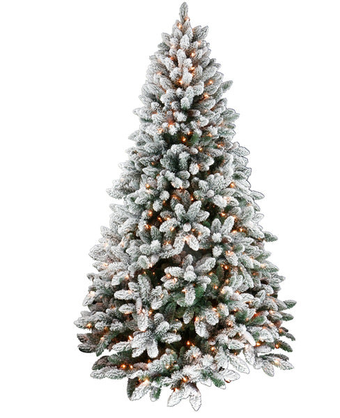 Santas Forest 63776 Christmas Pre-Lit Noble Fir Christmas Tree, Clear, 7-1/2'