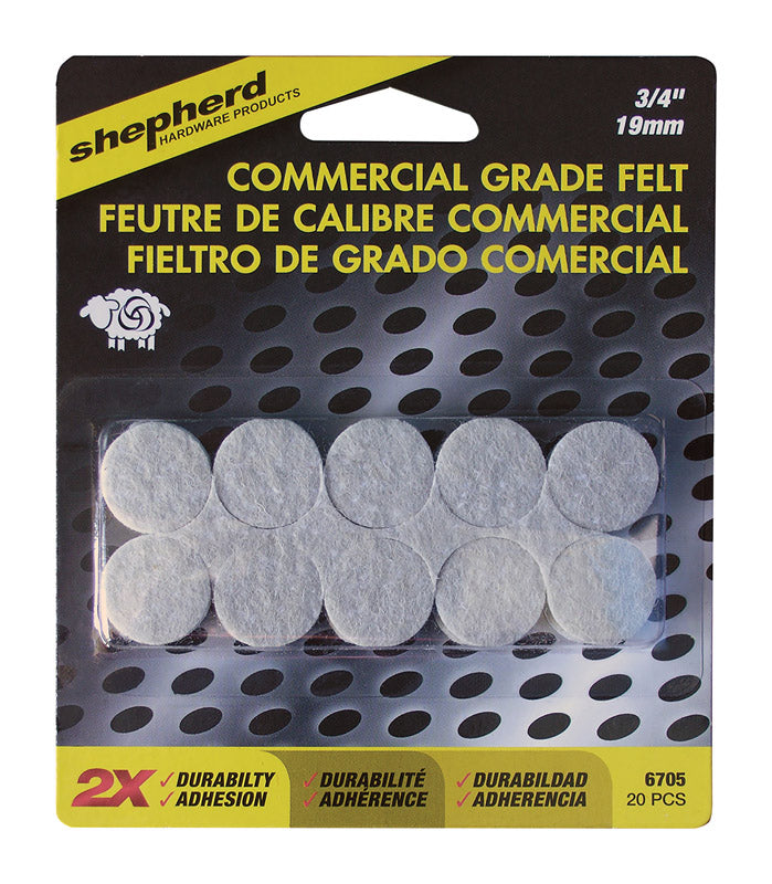 Shepherd Hardware 6705 Chair Glide, Felt, 3/4"