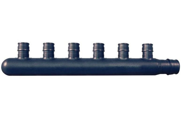 Apollo EPXM6PT 6 Port Closed Manifold, Poly Alloy, 3/4" x 1/2"