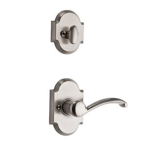 Kwikset Signature Series Austin Entrance Handleset, Satin Nickel
