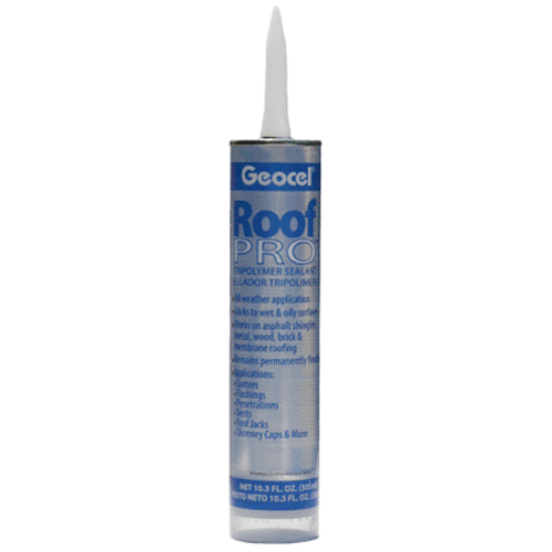 Geocel Clear 26900 "Pro" Roof Sealant, 10.3 Oz,Tripolymer