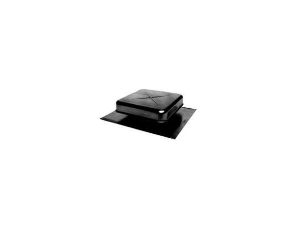 Lomanco 550B Pan Style Static Roof Ventilator, Aluminum, Black, 9"
