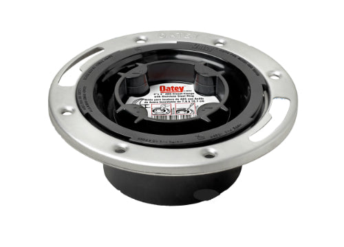 Oatey 43552 ABS Easy Tap Closet Flange w/Stainless Steel Ring, 3"/4"