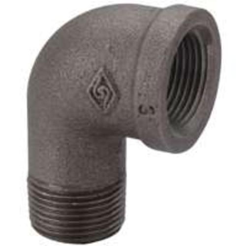 Worldwide 6-3/4B Malleable 90 Degrees Street Elbow, 3/4", Black