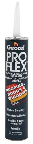 Geocel 26103 Pro Flex Tripolymer Sealant, Black, 10 Oz