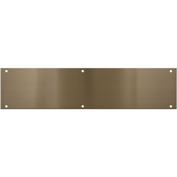 National Hardware N336-628 V1981 Push Plates, Antique Brass, 3-1/2" x 15"