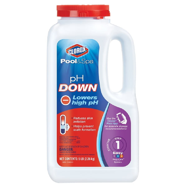 Clorox 12105CLX Pool & Spa pH Down, 5 lbs