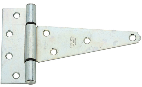 National Hardware N129-189 V286 Extra Heavy T-Hinge, 6", Zinc Plated