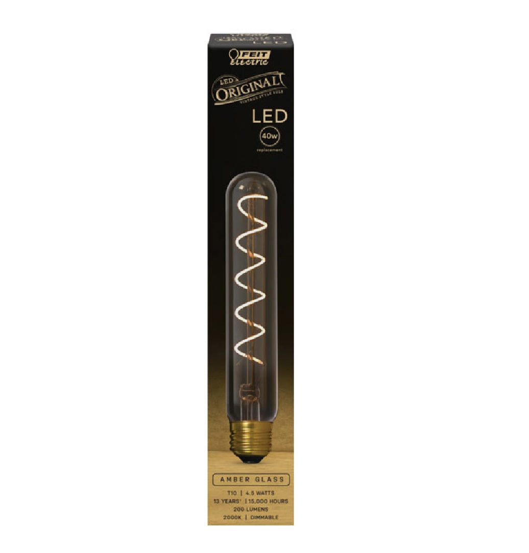 Feit Electric T10L/S/820/LED Original Vintage Dimmable LED Bulb, 4.5 W