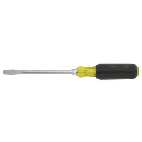 Stanley 66-091 Vinyl Grip Rounded Blade Screwdriver, 6"
