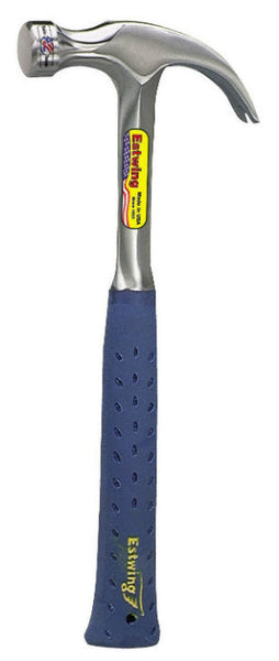 Estwing E3-16C Steel Claw Hammer with Nylon Vinyl Cushion Grip, 16 Oz, 13"