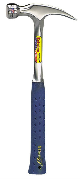 Estwing® E3-20S Rip Claw Hammer w/Nylon Vinyl Shock Reduction Grip, 20 Oz, 13.5"