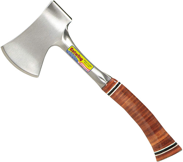 Estwing E24A Sportsman's Axe with Leather Grip & Nylon Sheath, 14"