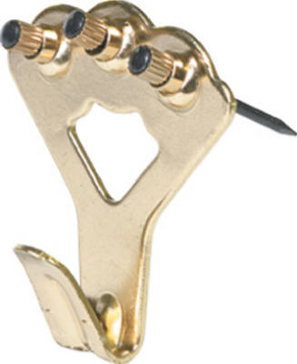 Hillman 122274 Three Nail Classic Picture Hangers with Blued Nails, 75 lb