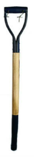 Link Handles 66595 Bent Spading Fork Handle, Steel D-Grip, 30"