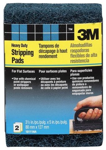 3M 10111 Heavy-Duty Replacement Stripping Pads, 2-Pack