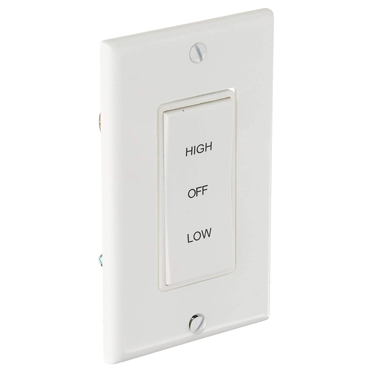 Air Vent 58030 Rocker Wall Switch, 2 Speed, White