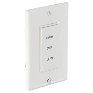 Air Vent 58030 Rocker Wall Switch, 2 Speed, White