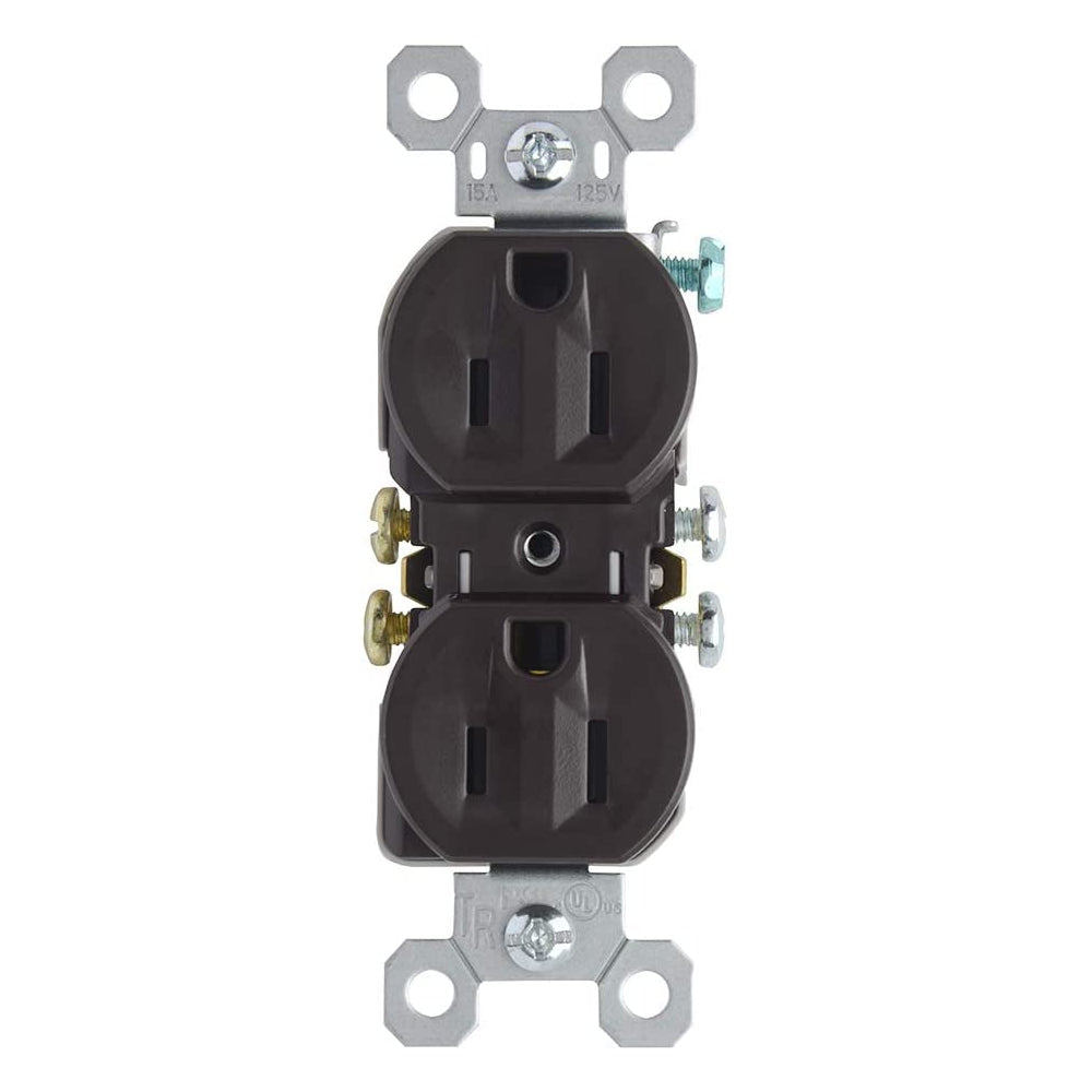 Pass & Seymour TradeMaster Tamper Resistant Receptacle,15A, 125V, Brown