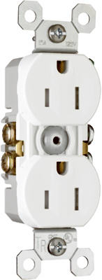 Pass & Seymour TradeMaster Tamper Resistant Receptacle, 15A, 125V, White