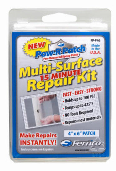Fernco® FP-P46 Pow-R-Patch Multi-Surface Repair Kit, 4" x 6"