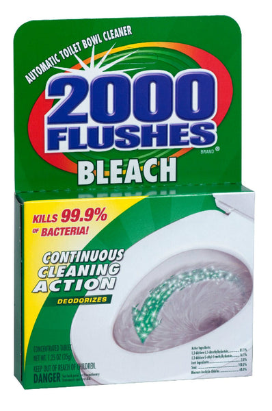 2000 Flushes® 290071 Chlorine Anti Bacterial Automatic Toilet Bowl Cleaner, 1.25 Oz