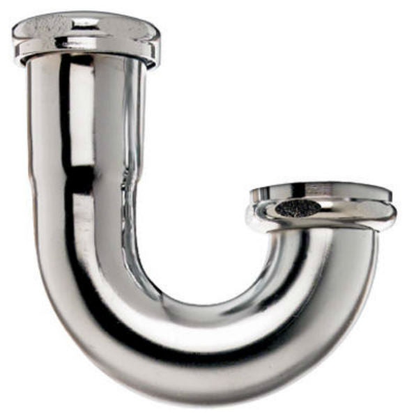 Keeney 10488K Sink Trap J Bend, 1-1/2" x 1-1/2", Chrome Plated, 22-Gauge