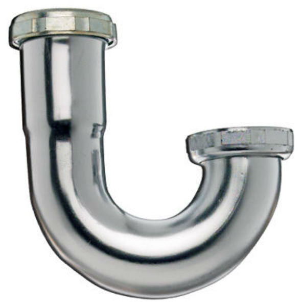 Keeney 10487K Sink Trap-J Bend, 1-1/4" x 1-1/4", Chrome Plated, 20 Gauge