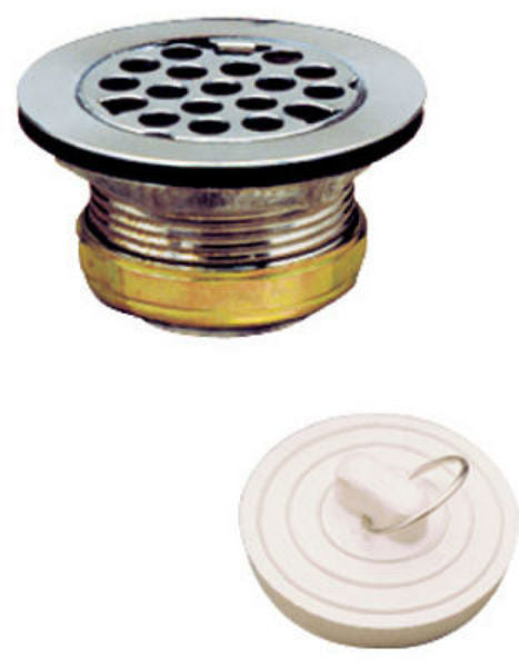Keeney® 879PC Master Duplex Strainer with Rubber Stopper, 2" - 2-1/2"