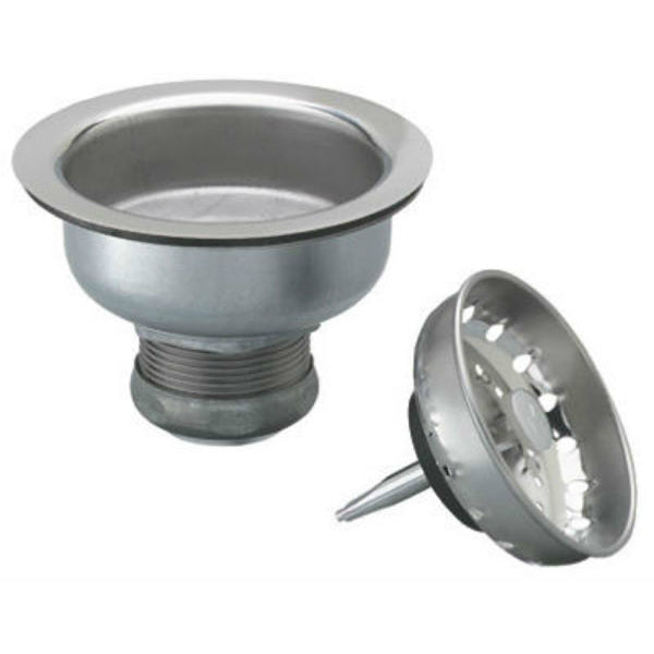 Keeney® 1435SS Short Shank Sink Strainer with Stainless Steel Shank