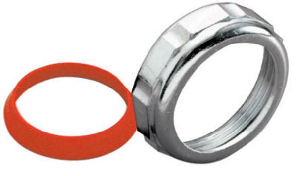 Keeney® 915DK Die Cast Slip Joint Nut w/ Washer, 1-1/4" x 1-1/4", Chrome Plated