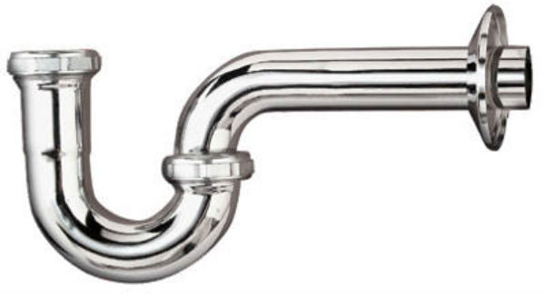 Keeney® 301K Chrome Plated P Trap, 1-1/4", 17-Gauge
