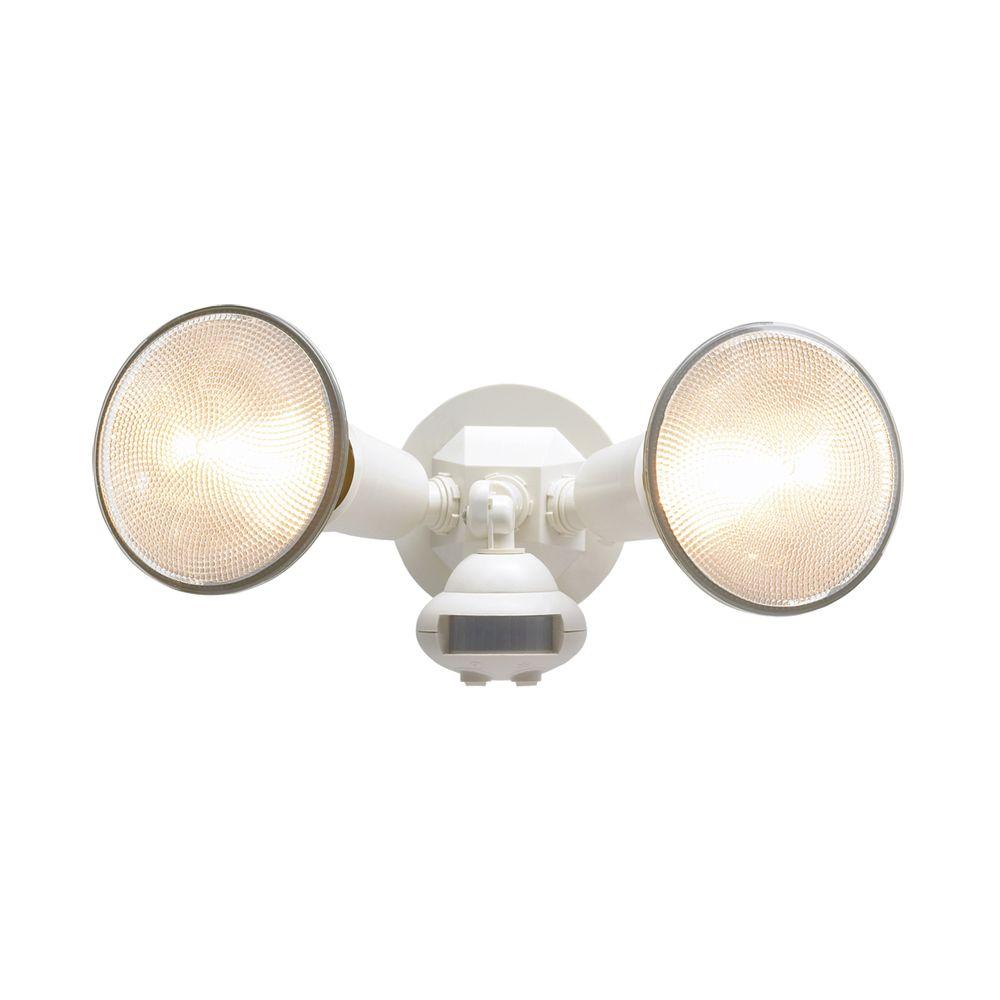 Consumer Products MS34W Motion-Activated 110-Degree Security Floodlight, White