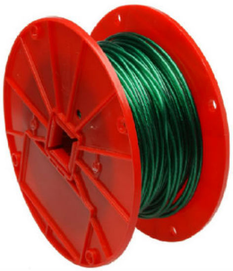 Campbell® 7000197 Vinyl Coated Cable, Green, 1/16" x 250' Reel