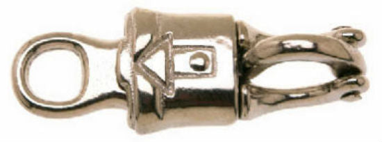 Campbell® T7604002 Round Rigid Eye Panic Snap, 1/2", #1001