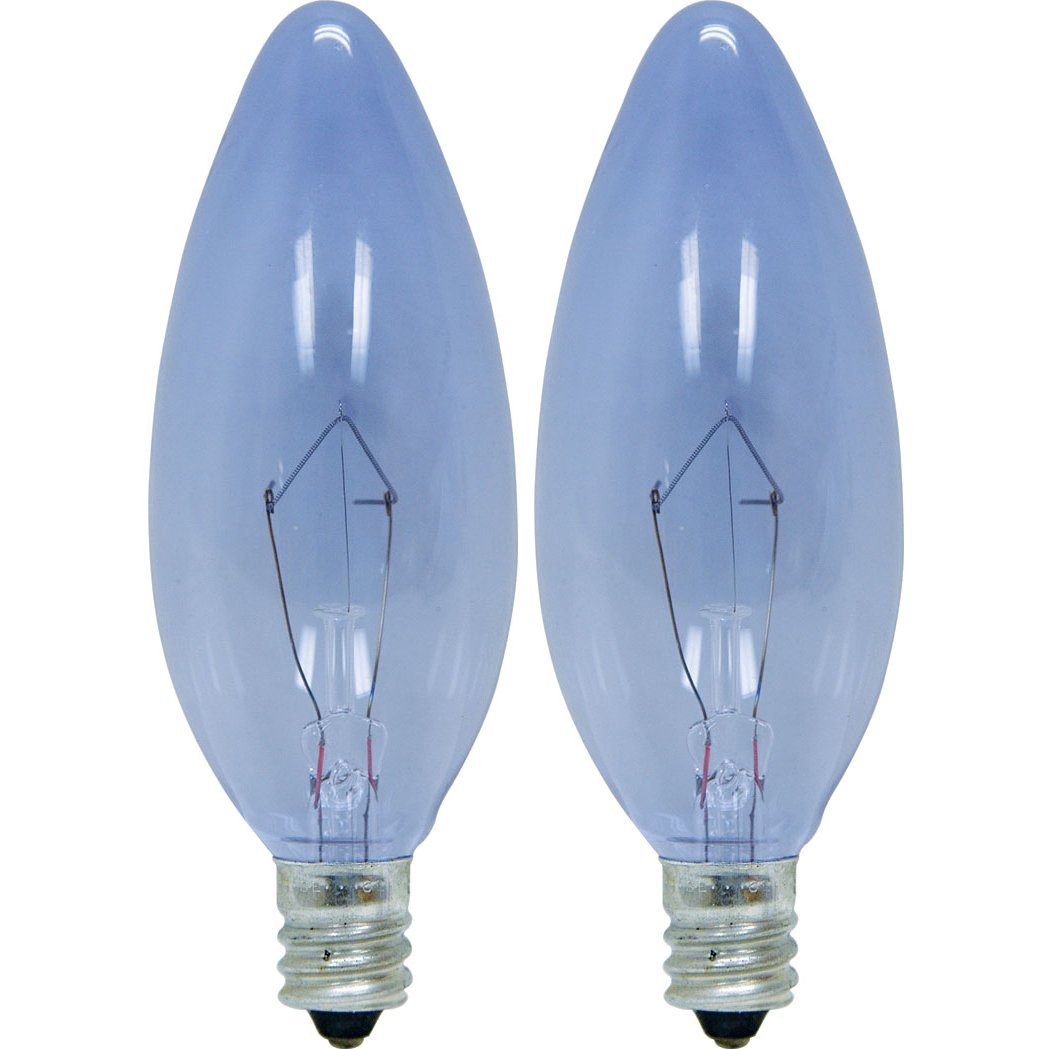 GE Lighting 48701 Reveal® B10 Blunt Tip with Candelabra Base Lamp, Clear, 40W, 2-Pack