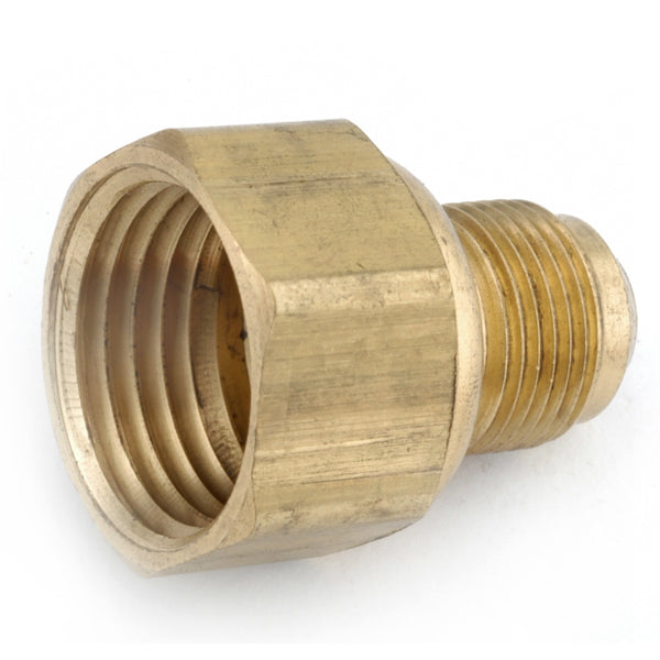 Anderson Metals 54806-0608 Brass Flare Connector, 3/8" x 1/2" FPT