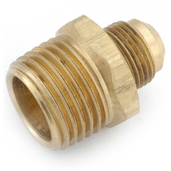 Anderson Metals 54808-0608 Half Union, 3/8" Flare x 1/2" Male Pipe