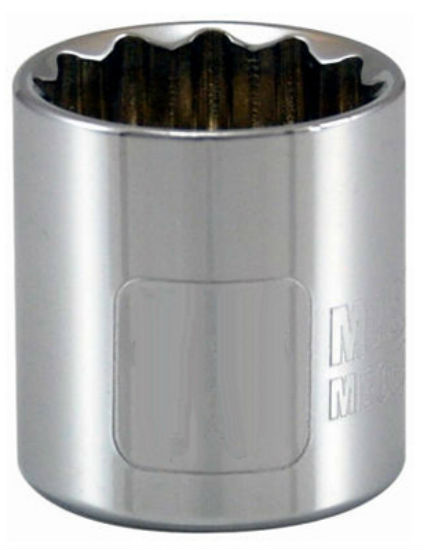 Master Mechanic 107334 12-Point Socket, 3/8" Drive, 8 MM, Chrome Vanadium Steel
